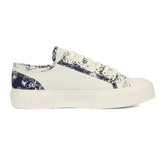 Superga 2630 Stripe Sketched Flowers Navy Flowers